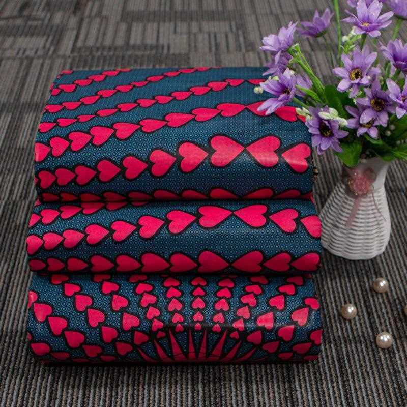 新款直销夏季非洲针织大提花印花布料 非洲数码纯棉面料跨境电商2