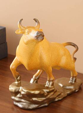 财牛柿摆件厅客玄开关家居装饰招4569老板办公室桌领导乔迁新居业