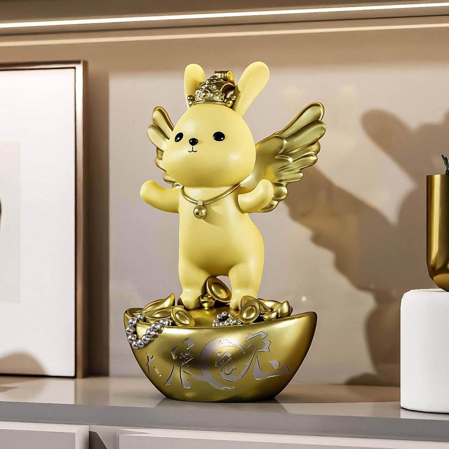 暴子富兔摆件RKD5762-办公室桌面饰品旺事业礼老板桌高档开装业大,家居饰品,桌面摆件,淘宝优惠券,粉丝福利购,淘宝优惠卷
