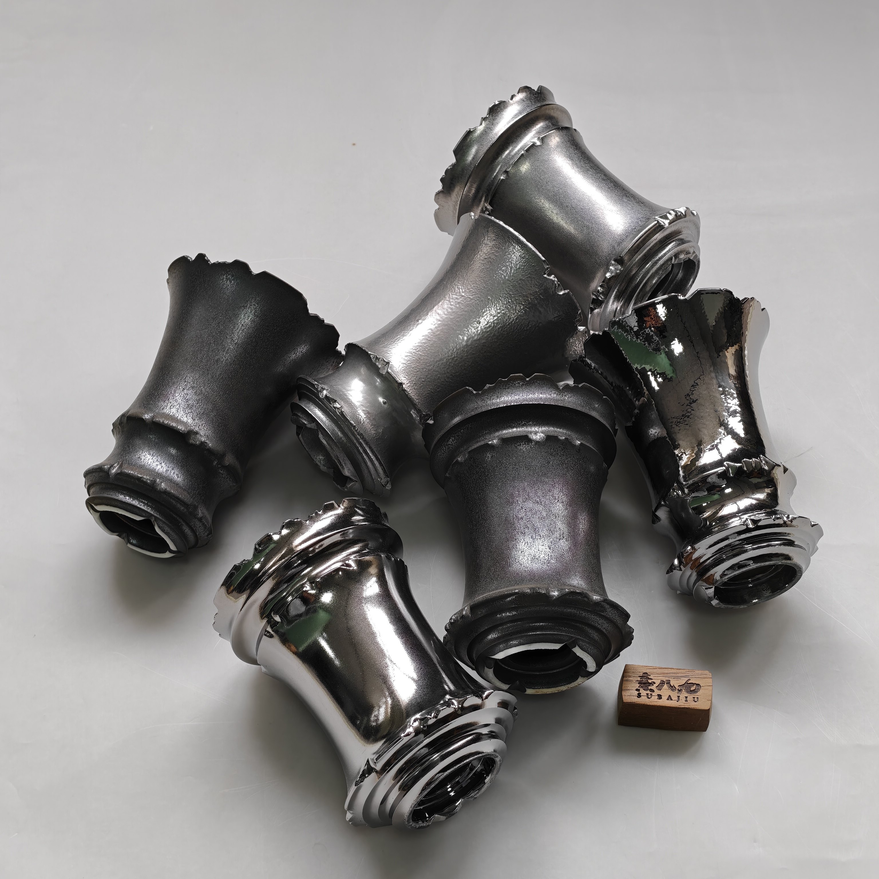 素八九日式复古诧寂风釉手工块根植物龙舌兰布纹阳台陶瓷花盆家用,家居饰品,花盆,淘宝优惠券,粉丝福利购,淘宝优惠卷