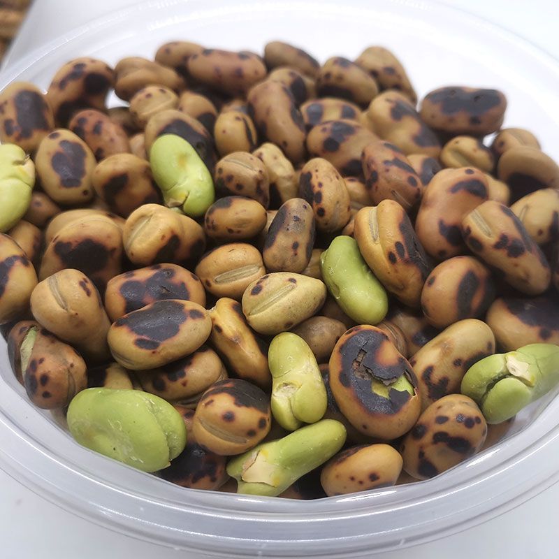 锅炒绿心蚕豆原味炒蚕豆