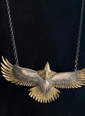 嘻哈美式雄鹰展翅情侣卫衣链