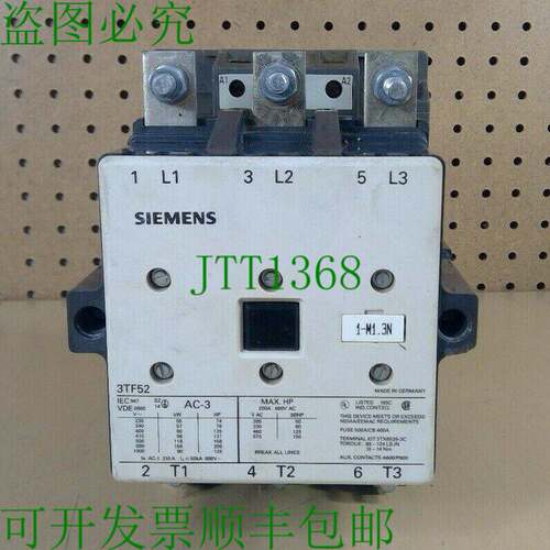 原装供应3TF5222-0AJ1 3 极接触器 3TF52 4H