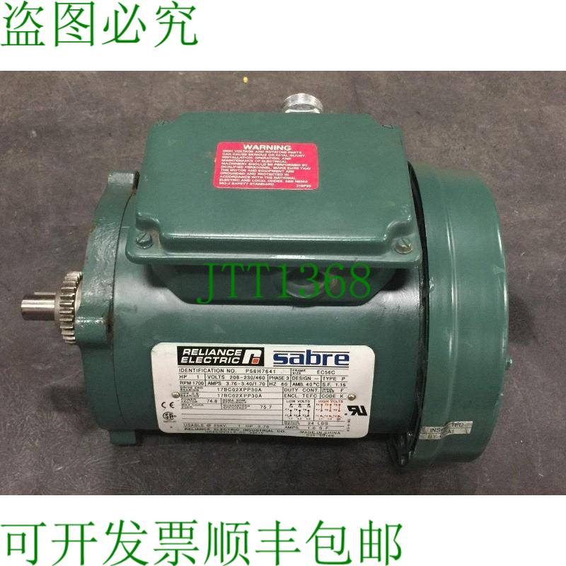 原装供应RELIANCE 电动 P56H7641 SABRE 交流电机 1 马力,1700 RP