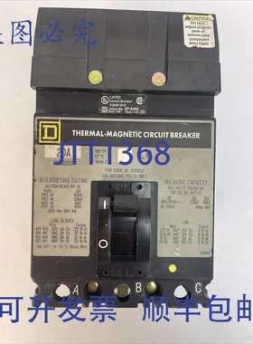 原装供应FH36020 断路器 20A 600VAC 250VDC 3极 系列 2