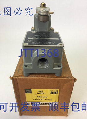 原装供应罗克韦尔AB 801-ASC220 限位开关滚轮杆 600V AC/DC 1 常