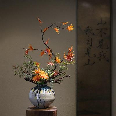 禅意宋代新中式陶瓷美学花瓶民宿家居玄关别墅酒店花卉高级装饰品