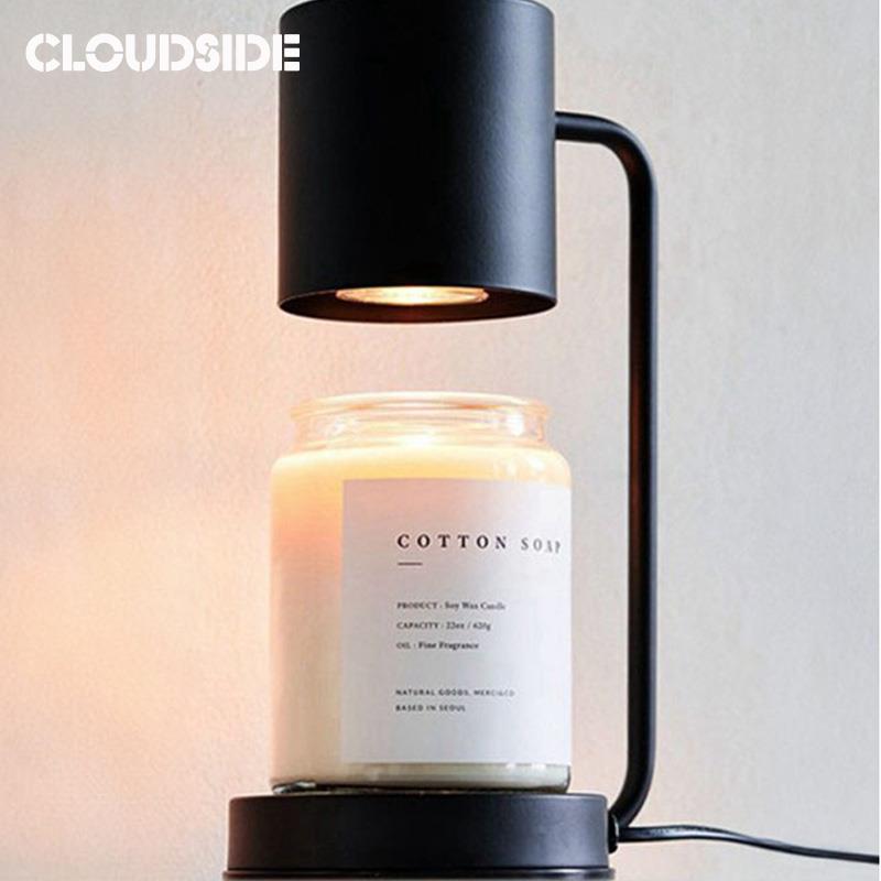 香氛融蜡灯北欧无火香薰蜡烛灯具床头台灯卧室氛围灯融烛灯小夜灯