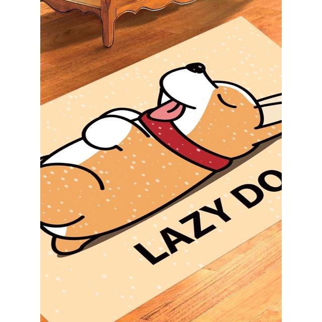 加厚卡通可爱长方形小狗地贴画动物地板贴纸耐磨自粘遮丑防水防滑