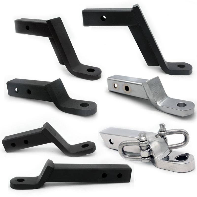 欣川汽车改装后方推车臂钩配件车尾连接器方口流氓钩拖挂房车游艇