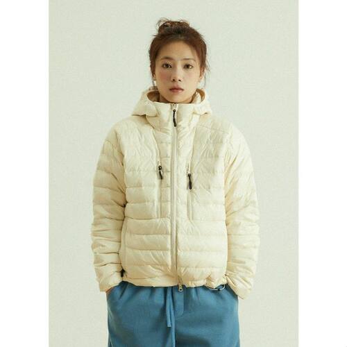GoodNorth冬季户外轻薄白鸭绒160g连帽排骨羽绒服男女款情侣外套