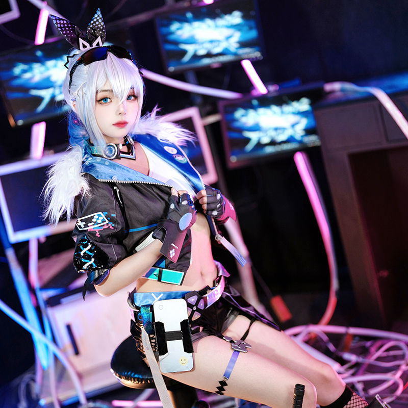 崩坏星穹铁道cos服刃银狼符玄cosplay动漫游戏女男装套装送眼镜新图片