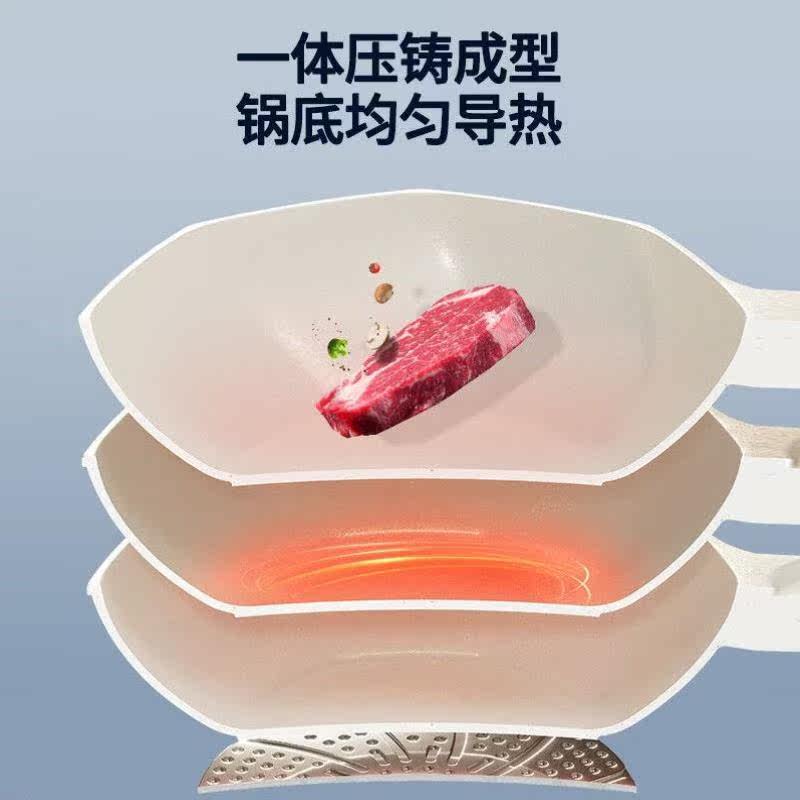 京严选麦饭石不粘锅家用平底煎炒锅燃气电磁炉通用炒菜锅具八角锅使用感如何?