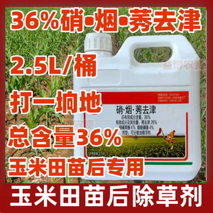 36%硝烟莠去津硝磺草酮烟嘧磺隆大桶装杂草玉米田苗后专用除草剂