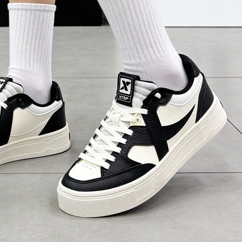 特步板鞋女鞋男鞋春季新款复古低帮潮流舒适运动鞋拼接耐磨休闲鞋,运动鞋new,板鞋,淘宝优惠券,粉丝福利购,淘宝优惠卷