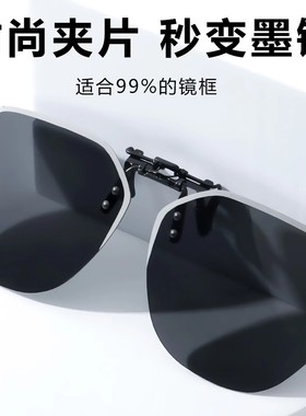 LESCA偏光变色近视夹片式太阳镜