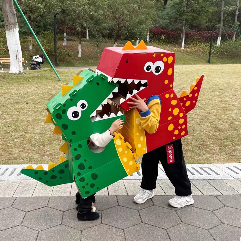 霸王龙儿童cosplay服装演出服恐龙人偶衣服表演动物幼儿园cos男孩