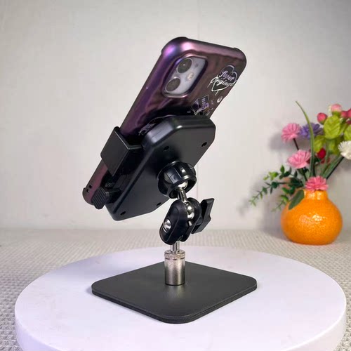 桌面金属方盘直播手机支架延长懒人360金属怪手办公室家用手机夹