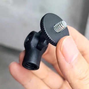 麦克风支架3/8转1/4桌面话筒悬臂支架转手机夹17mm球头连接配件