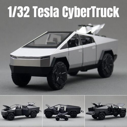 赛博皮卡合金模型回力声光玩具