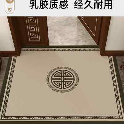 新中式皮革入户门地垫防水防滑脚垫5141家用进门可擦免洗PVC门垫