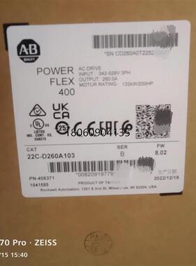 全新原装罗克韦尔AB变频器  22cd260a103   22cd310a103
