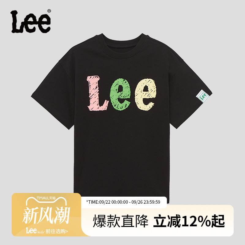 Lee儿童短袖T恤宽松2024夏新款