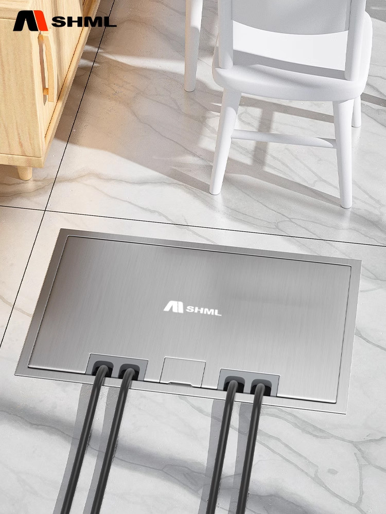 Mshml200型平板开放式地板插座不可见不锈钢隐藏银色地板插头,电子/电工,地插,淘宝优惠券,粉丝福利购,淘宝优惠卷