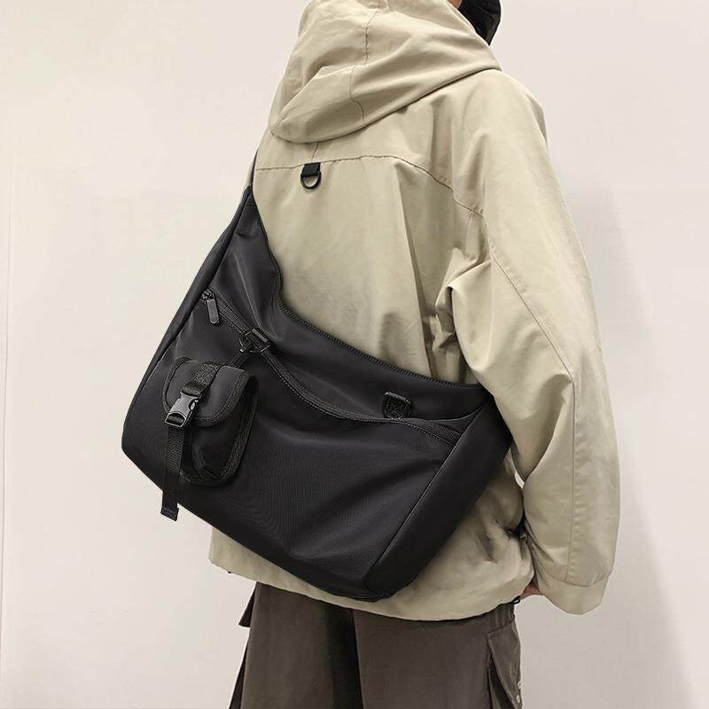 日系机能包运动风工装包休闲斜挎包女大容量上课通勤包单肩挎包潮