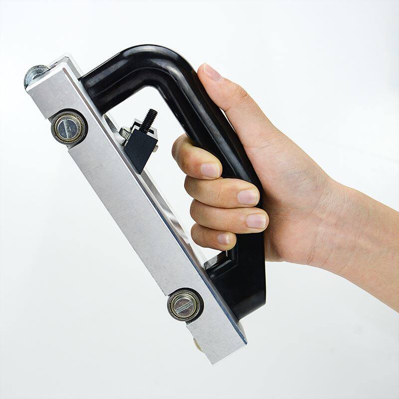 pvc塑胶运动地板革安装施工导向轮开槽刀手动推刀橡胶地板开缝