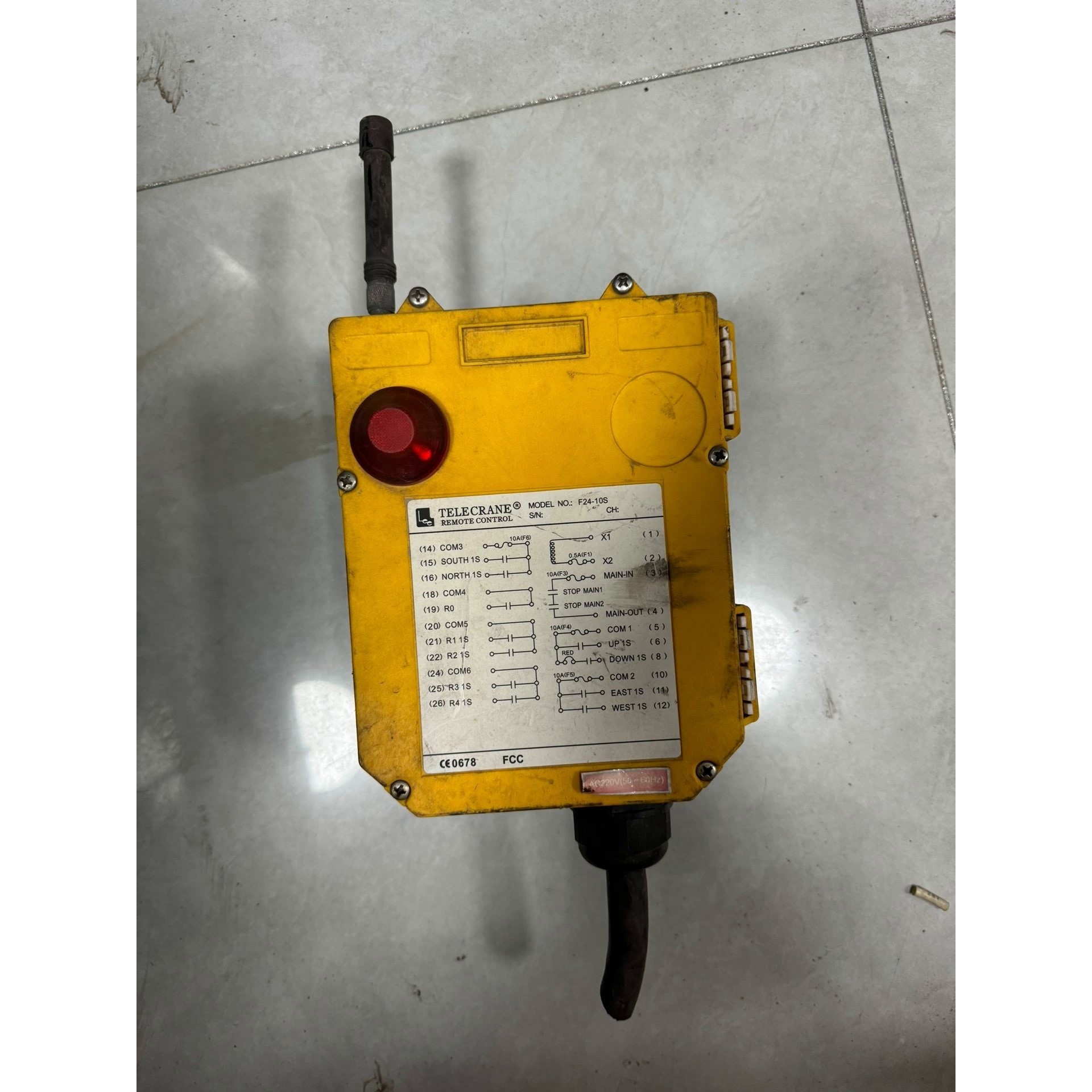 台湾禹鼎 TELECRANE F24-10s天车 行车遥控拍前议价