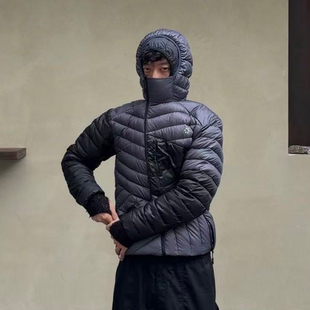 男防钻绒轻薄耐磨白鸭绒保暖连帽外套 排骨羽绒服新品 oarism 25AW