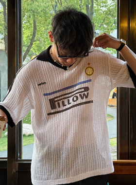 oarism 25SS 镂空针织球衣polo新品男女宽松吸湿透气休闲网眼短袖