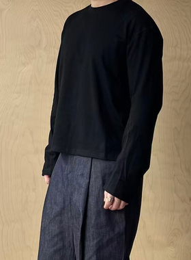 oarism 26SS 3D立体裁剪T恤新品弯刀袖通勤男女修身打底长袖上衣