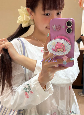 好好好!滴胶亚克力可爱双子星闪闪钻石磁吸手机支架