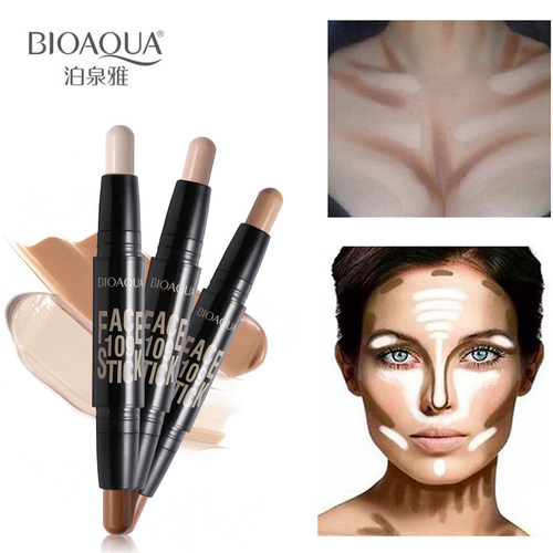 2025BIOAQUA Double Head 3D Bronzer Highlighter Stick Conto