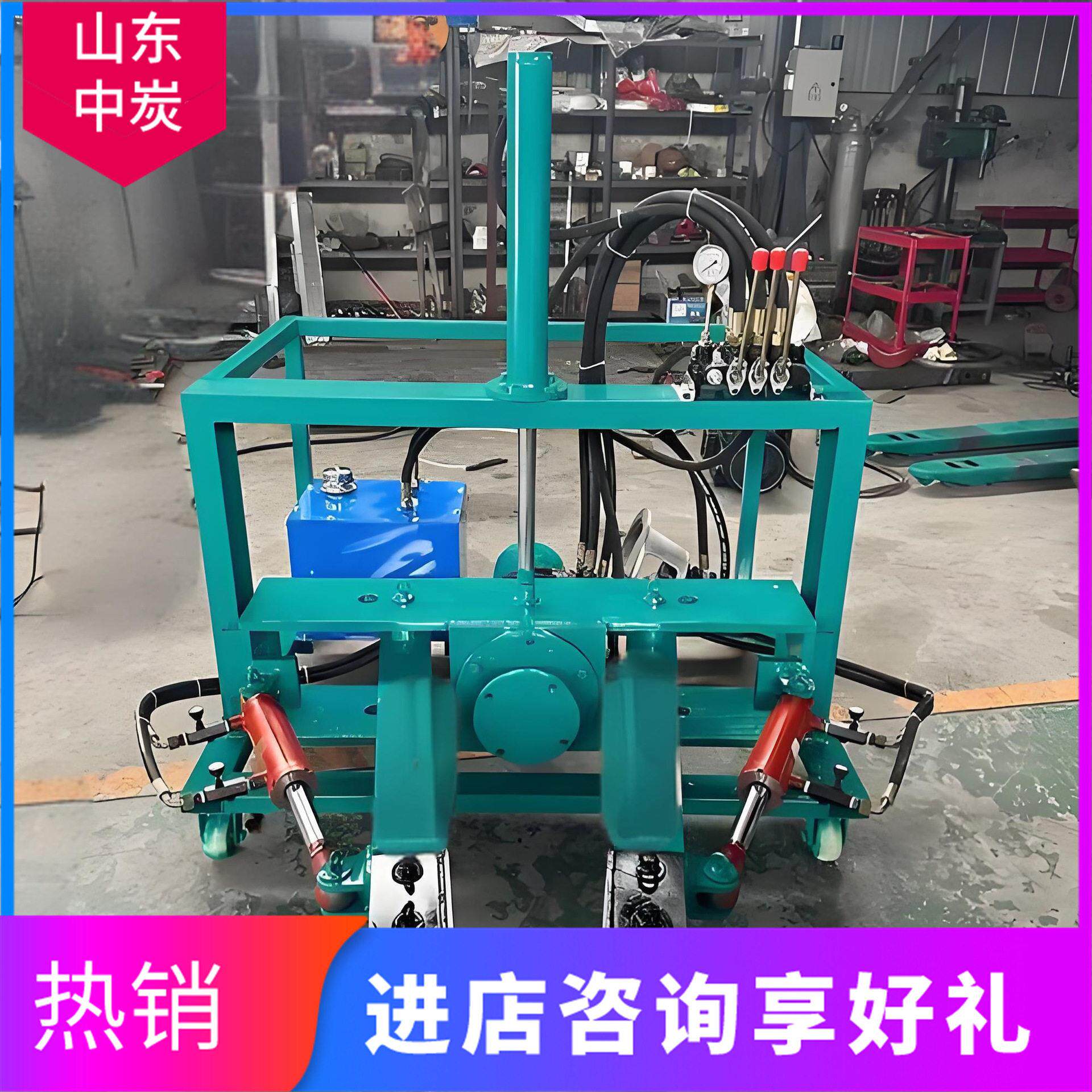 拉废旧废皮带轮拆液压拔轮解机带轮设器计液压马机退轴旧皮带轮拆