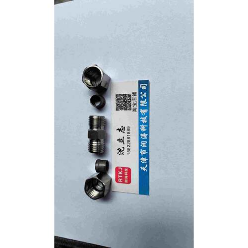 304不锈钢24度锥1C双H型卡套接头液压高压油管接头卡直通1C-RN-SS