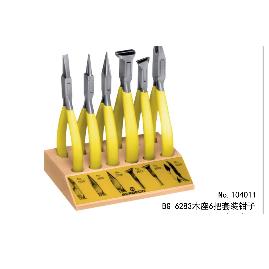 智盛达钟表工具：BG-6283木座6把套装钳子