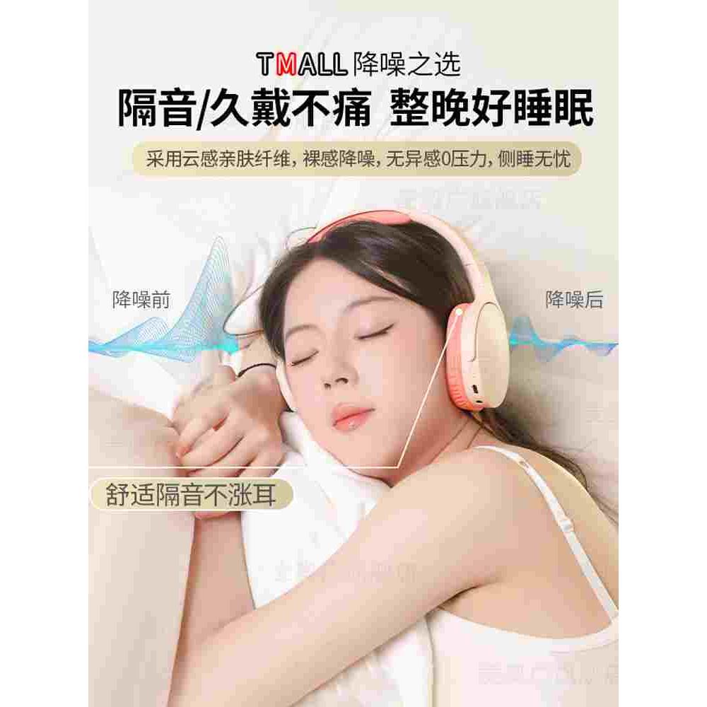 隔音耳罩睡觉专用头戴式超级隔音降噪静音耳塞机晚上睡眠防吵神器