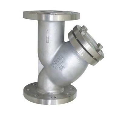 304 不锈钢Y型法兰过滤器GL41W-16P铸钢过滤器GL41H-16/25C DN15