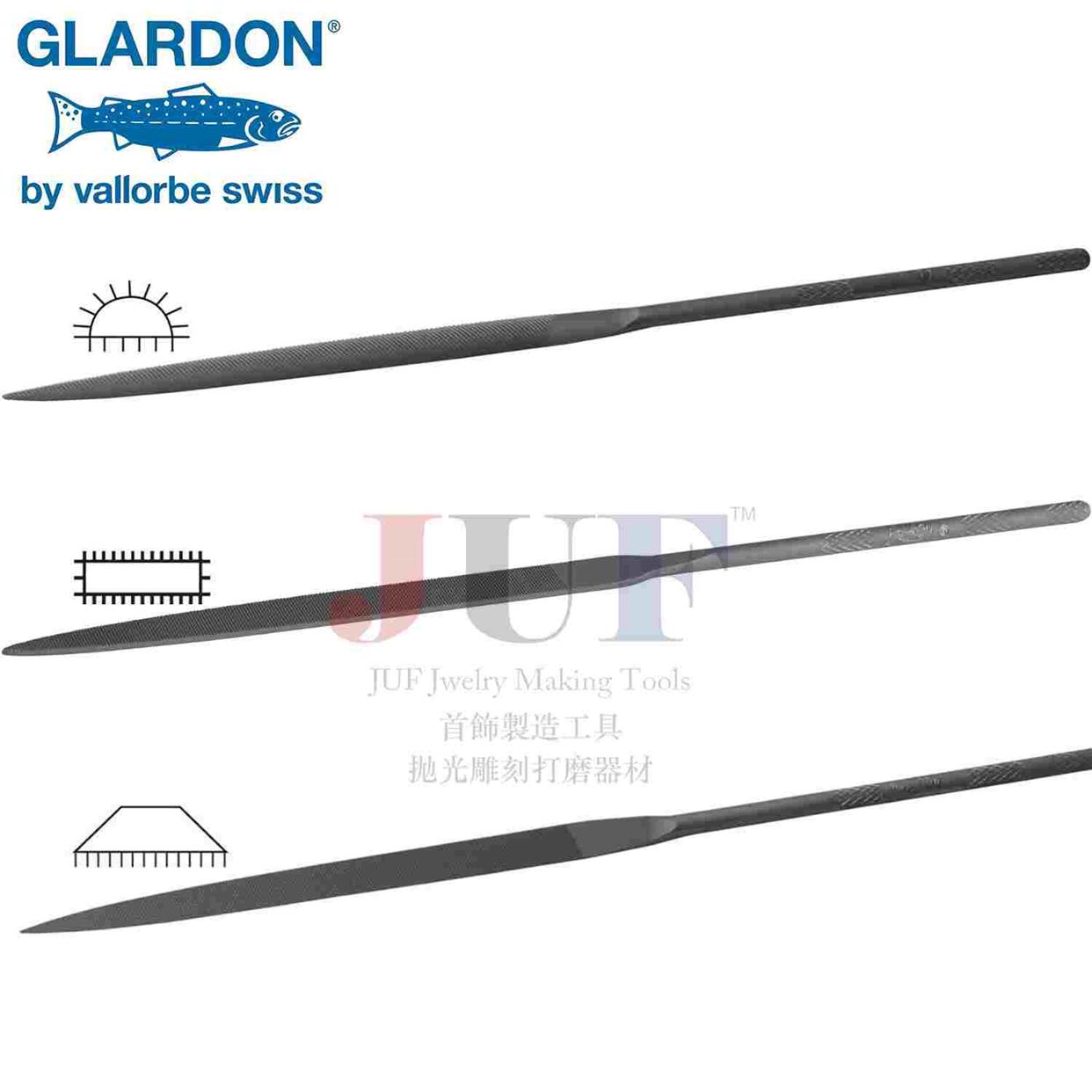 瑞士Vallorbe鱼唛牌金工整形锉刀半圆卜锉竹叶锉扁平锉执模去毛刺