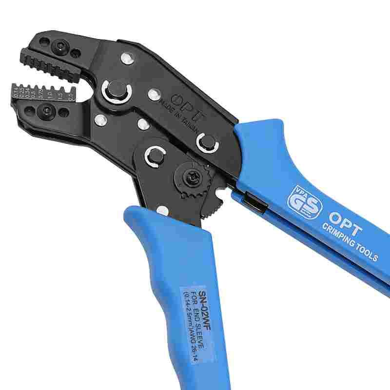 台湾OPT电讯多功能棘轮省力压接钳快速压线钳子冷压钳夹线SN-06WF