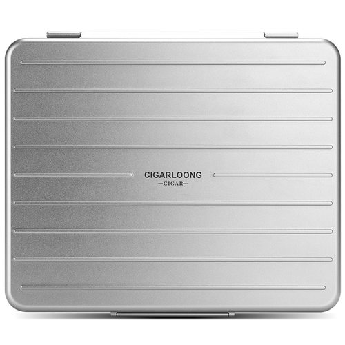 CIGARLOONG茄龙雪茄保湿盒便携航空铝制海绵内衬保湿盒便携雪茄盒