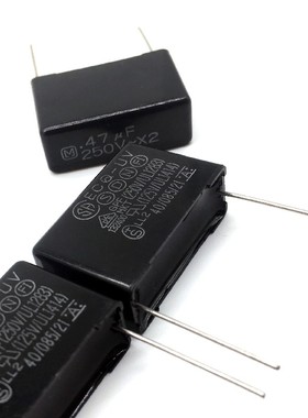 进口松下安规电容 ECQ-UV 250V0.47UF X2 470NF 474M X2 27.5MM