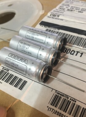 PEG124HE3330Q 轴向铝电解电容   25V330uF 125C度 13X37 RIFA
