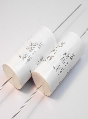 台湾FARAD PMT  轴向无极音频分频薄膜电容 10UF 180VAC 106K