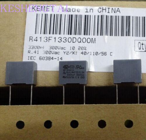 R413F1330DQ00M安规电容Y2 X1 1000VDC 300V 3300pF R41 KEMET AV
