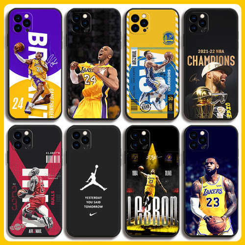 NBA精选詹姆斯乔丹手机壳适用小米1312S科比11Ultra10库里定制红米K60至尊5040NOTE12TURBO/11TPRO硅胶保护套