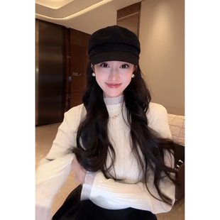 DALI 大李plus 贝雷帽 纯色百搭显脸小 MZ016 潮流平顶鸭舌帽